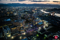 La vue de nuit à la Fukuoka Tower